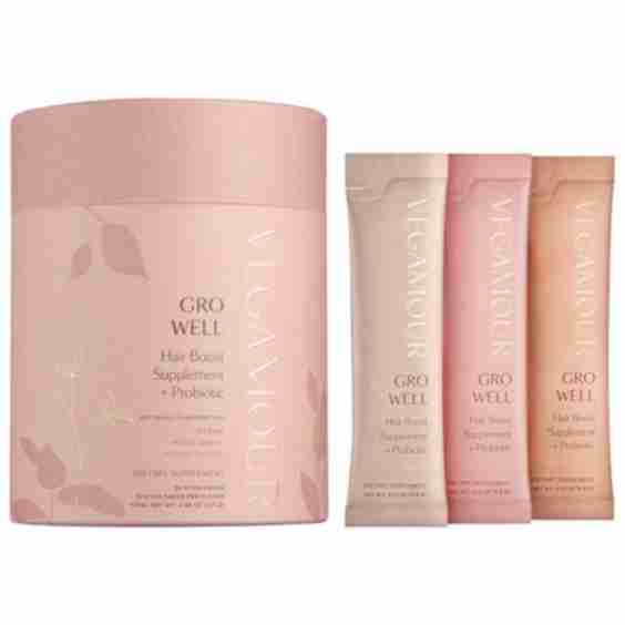 Gro Well Hair Boost Supplement Powder + Probiotic