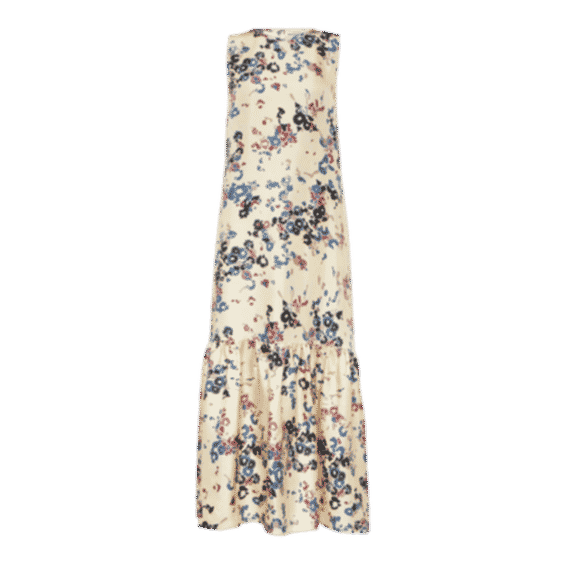 Rhea Floral Silk Maxi Dress