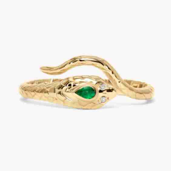 Cobra Emerald And Diamonds Ring