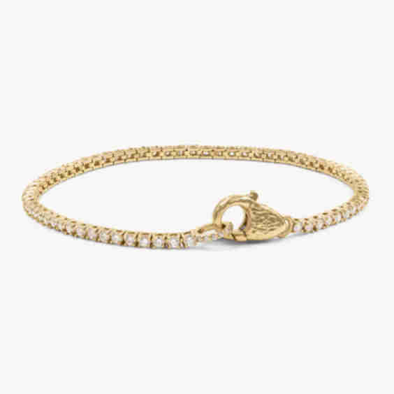 Diamond Lock Tennis Bracelet