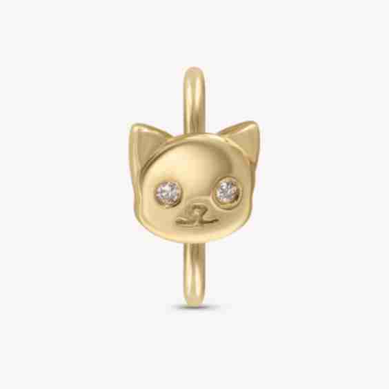 Cat Mini Golden Charm