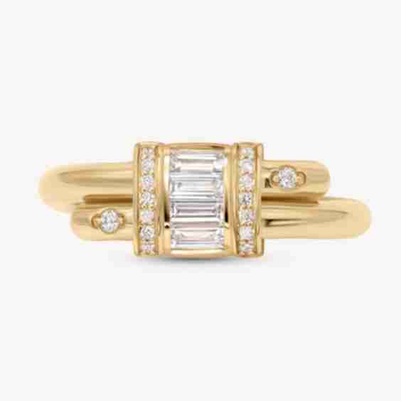 Vaulted Diamond Latch Ring