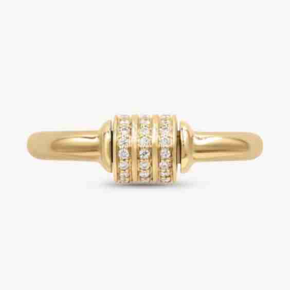 Diamond Spinning Fidget Ring