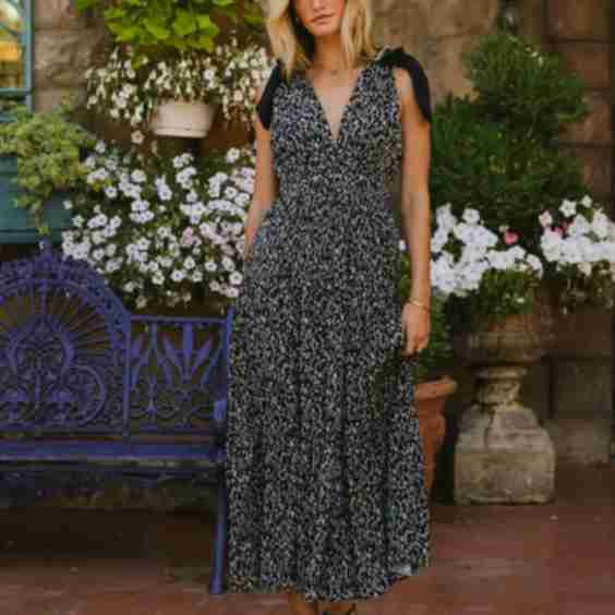 Josephine Floral Tie Strap Dress