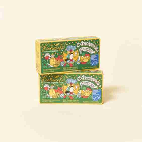 Cantabrian Anchovies In Extra Virgin Olive Oil Set Of 2