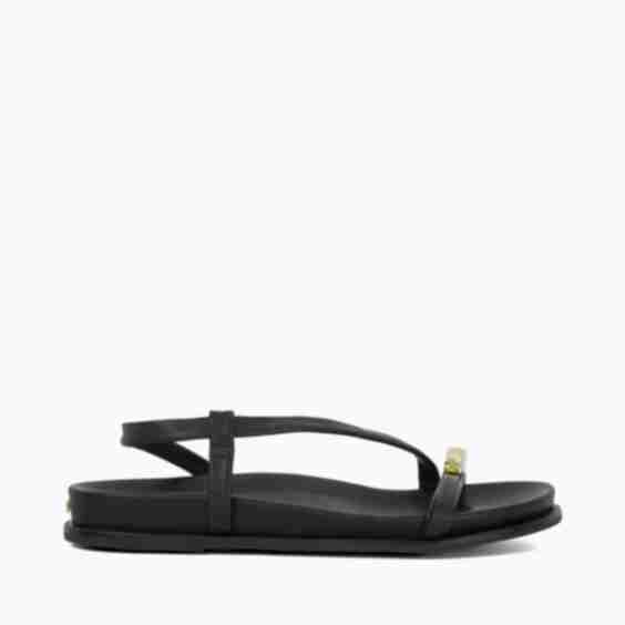 Lyn Gold Toe Trim Sandals