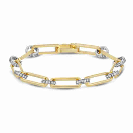 Diamond Chain-Link Bracelet