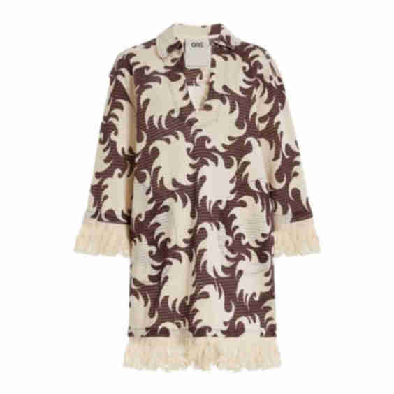 Aya Knit Cotton Tunic Mini Dress
