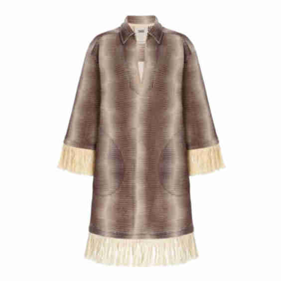 Exclusive Merlot Echo Aya Cotton Dress