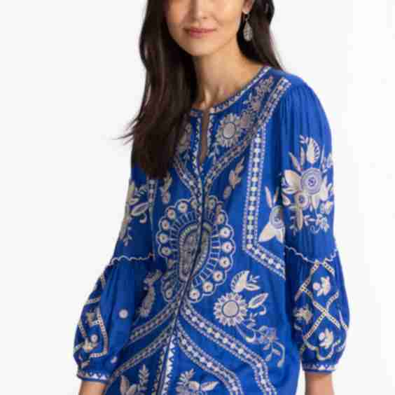 Scallop Sleeve Blouse