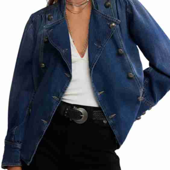 Imogene Double Breasted Denim Jacket