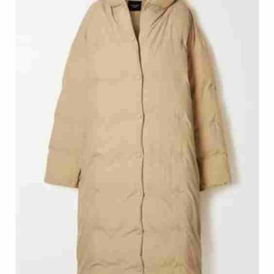 Oversized Hooded Quilted Padded Shell Coat