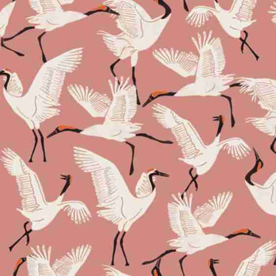 Family Of Cranes Peel And Stick Wallpaper