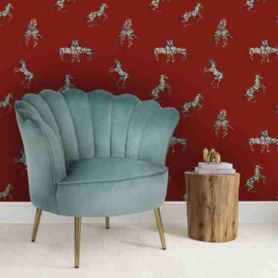 Tempaper x Novogratz Zebras In Love Peel And Stick Wallpaper