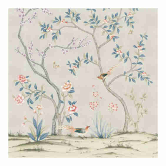 Galerie Wallcoverings Spring Blossom Chinoiserie Floral Vine Non-woven Matte Wallpaper Roll