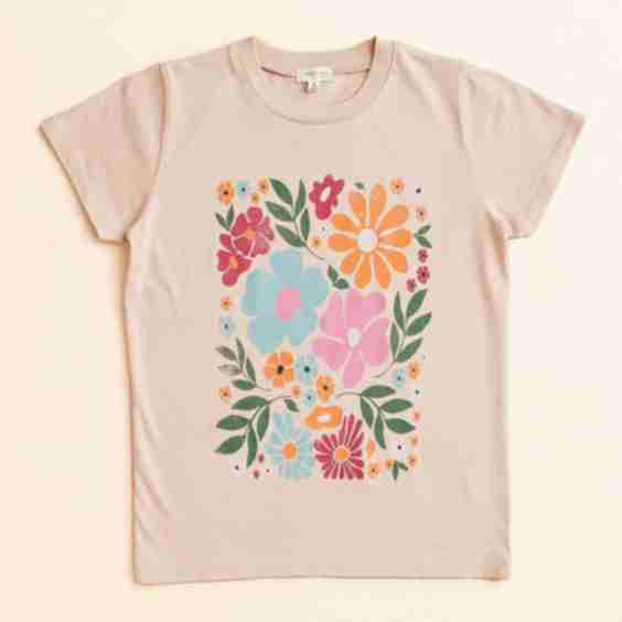 Modish Rebel Girls Floral Foliage T-Shirt