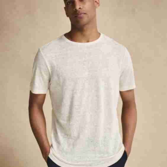 Slim Fit Linen T-Shirt