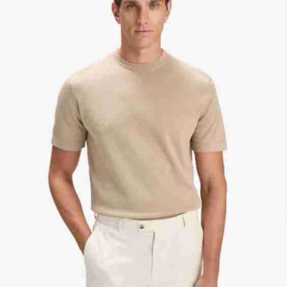 Cotton Silk Knitted T-Shirt