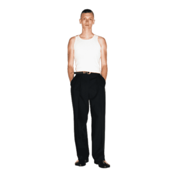 Dume Wide-Leg Ultra-Pleated Trouser