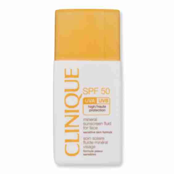 Broad Spectrum SPF 50 Mineral Sunscreen Fluid for Face - Sensitive Skin Formula