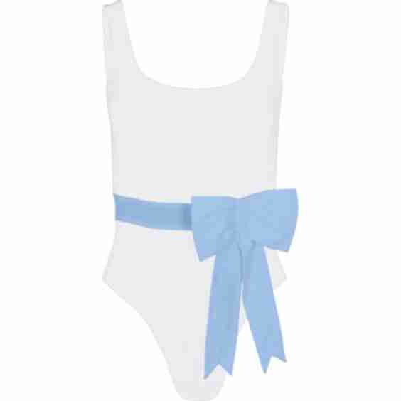Jane in Blue with Blue Bow