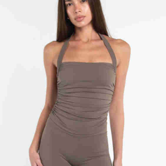 Halter Scrunch Tank