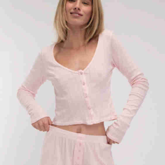 Pointelle Cardigan