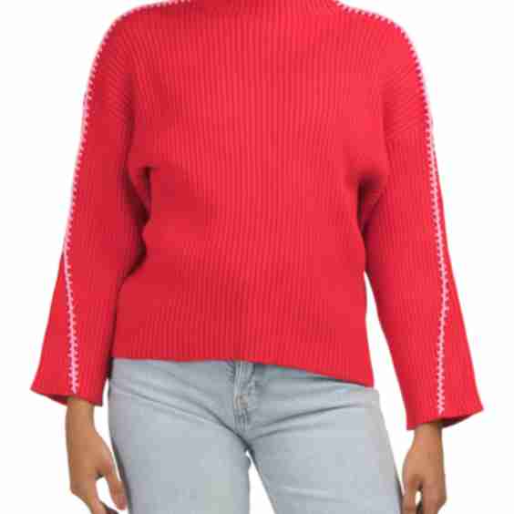Cole Whipstitch Turtleneck Sweater