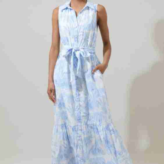 Cileah Collared Maxi Dress