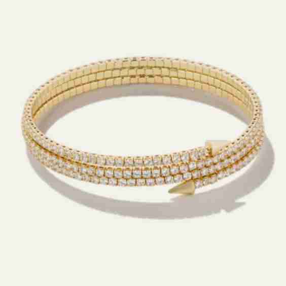 Rebel Pave Coil Bracelet