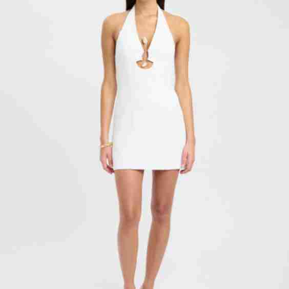 Oyster Trim Mini Dress