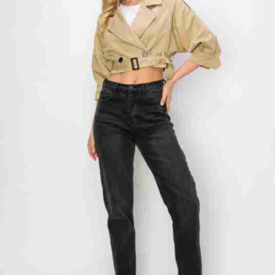 Cropped Trench Jacket