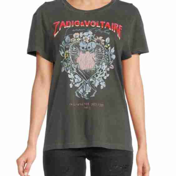 Donate Compo Skull Heart Graphic Tee