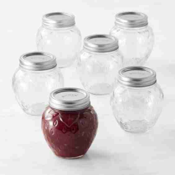  Strawberry Canning Jar Set of 6