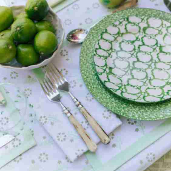 Celadon Gentle Flower Placemats