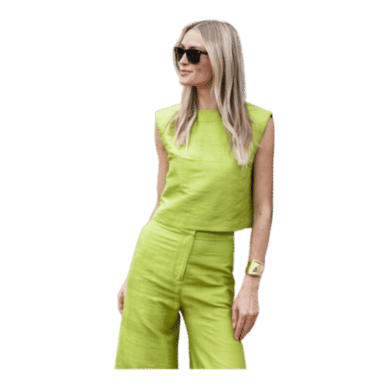 Dupioni Silk Slim Shell Top 