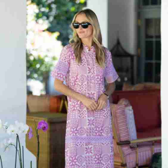 Short Sleeve Majorelle Dress