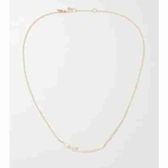 + Net Sustain Thorn 18-Karat Recycled Rose Gold Diamond Necklace