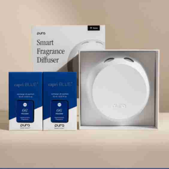 X Capri Volcano & Pura 4 Smart Fragrance Diffuser & Refill Set