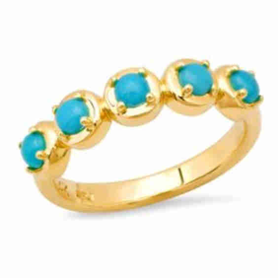Round 5 Turquoise Cloud Ring