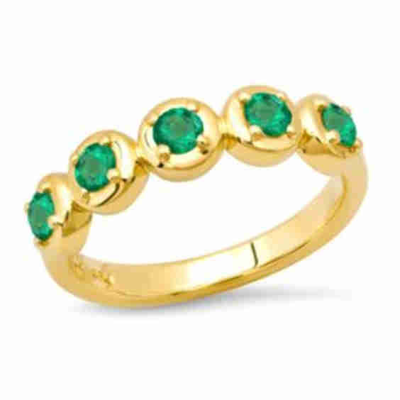 Round 5 Emerald Cloud Ring