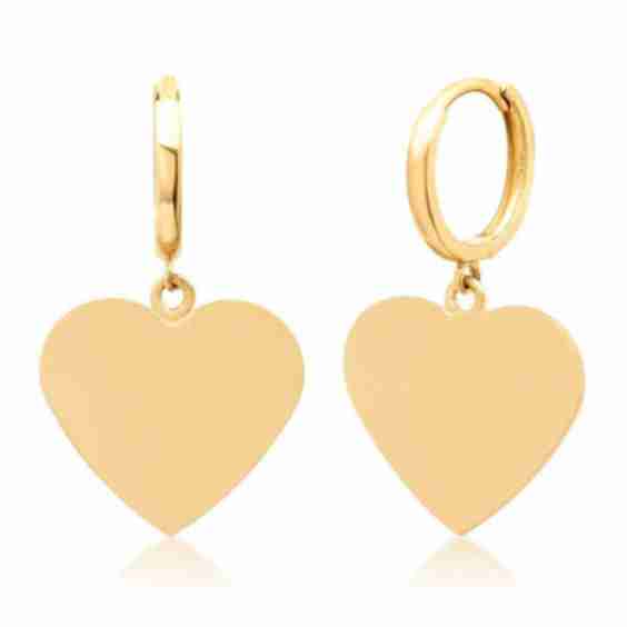 MS x SRJ Large Heart Earrings
