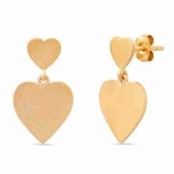 MS x SRJ Small Double Heart Earrings