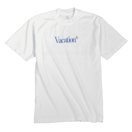 White Vacation Brand T-Shirt