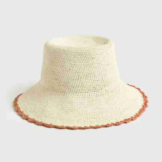 Women's Shell Crochet Bucket Hat