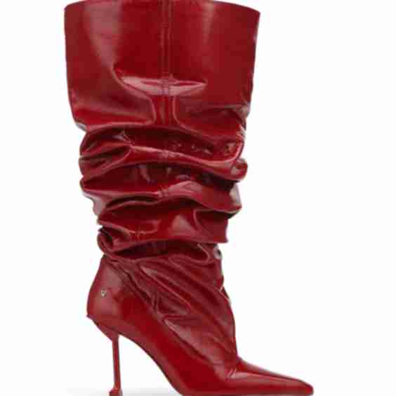 Vern Crinkle Patent Leather Boots