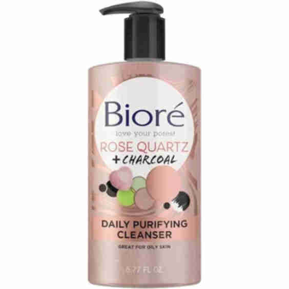 Rose Quartz + Charcoal Daily Purifying Cleanser for Oily Skin