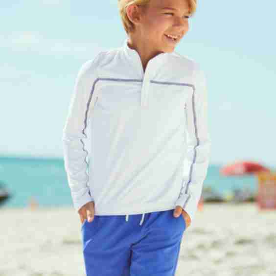 Boys Zip Rashguard