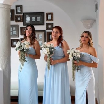 taffeta bridesmaid dress Tessie Dress in Sage main image 1