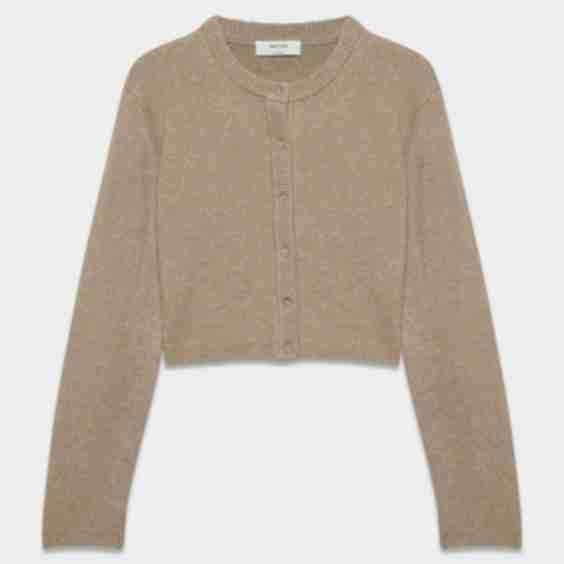 Cashmere Relaxed Crew Cardigan